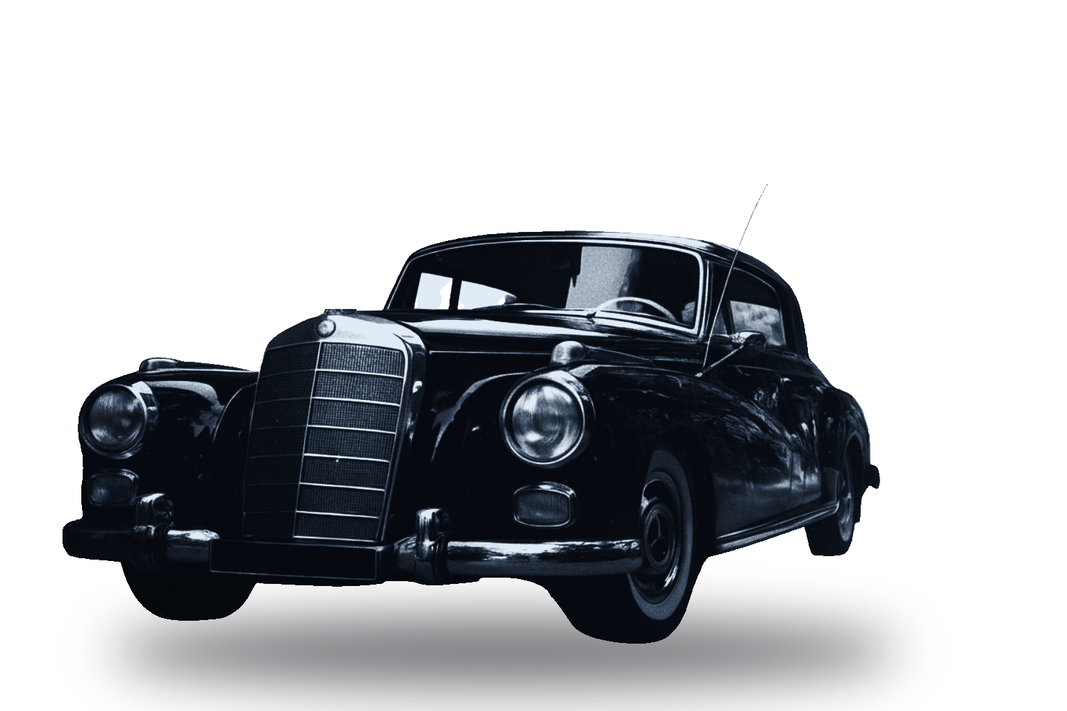 A Mercedes-Benz 300, the so-called Adenauer Mercedes.
